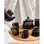 عرض 18 قطعة فخار + طقم شاي + طقم قهوة هدية