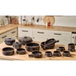 عرض 18 قطعة فخار + طقم شاي + طقم قهوة هدية