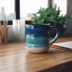 مج فخار أزرق