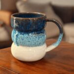 مج فخار أزرق