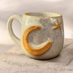 مج فخار أصفر