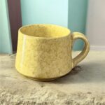 مج فخار اصفر 22