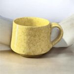 مج فخار اصفر 22